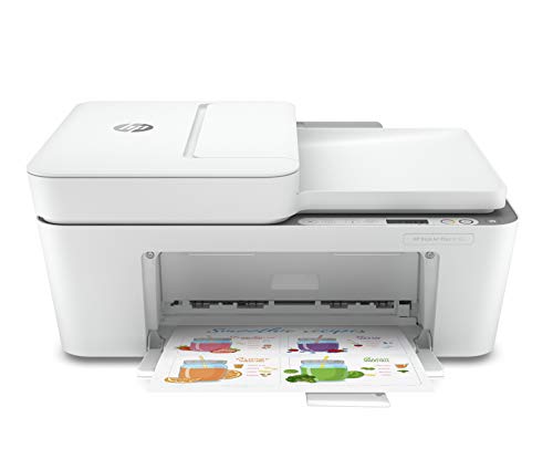 Hp Deskjet Plus 4155 Wireless All-In-One Printer, Mobile Print, Scan &Amp; Copy, Hp Instant Ink Ready, Auto Document Feeder, Works With Alexa (3Xv13A)