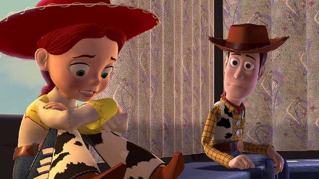 Jessie & Woody in Pixar's Toy Story 2.
