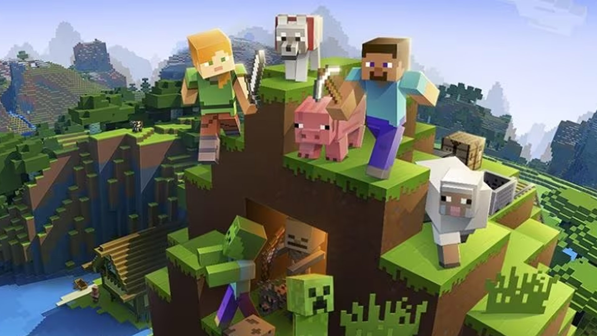 Minecraft official promotional art