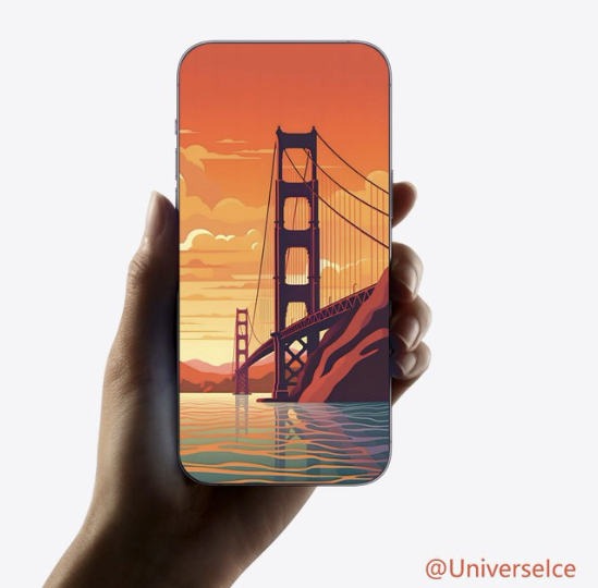 What an iPhone with zero bezel and UPC might look like. (Source: Ice Universe)