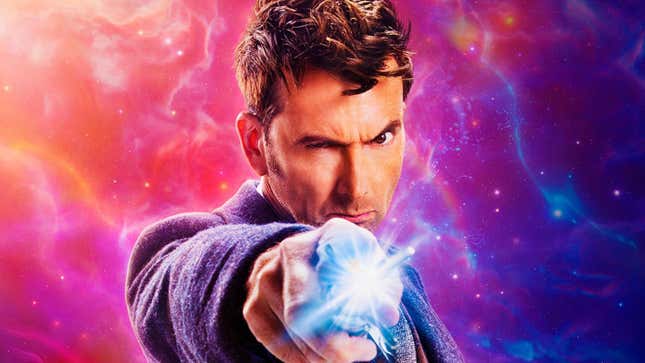 David Tennant as the Fourteenth Doctor in a promo image for Doctor Who.