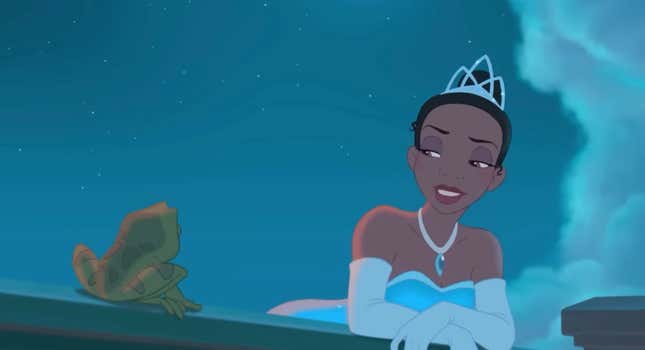 Frog and Tiana in The Princess and the Frog