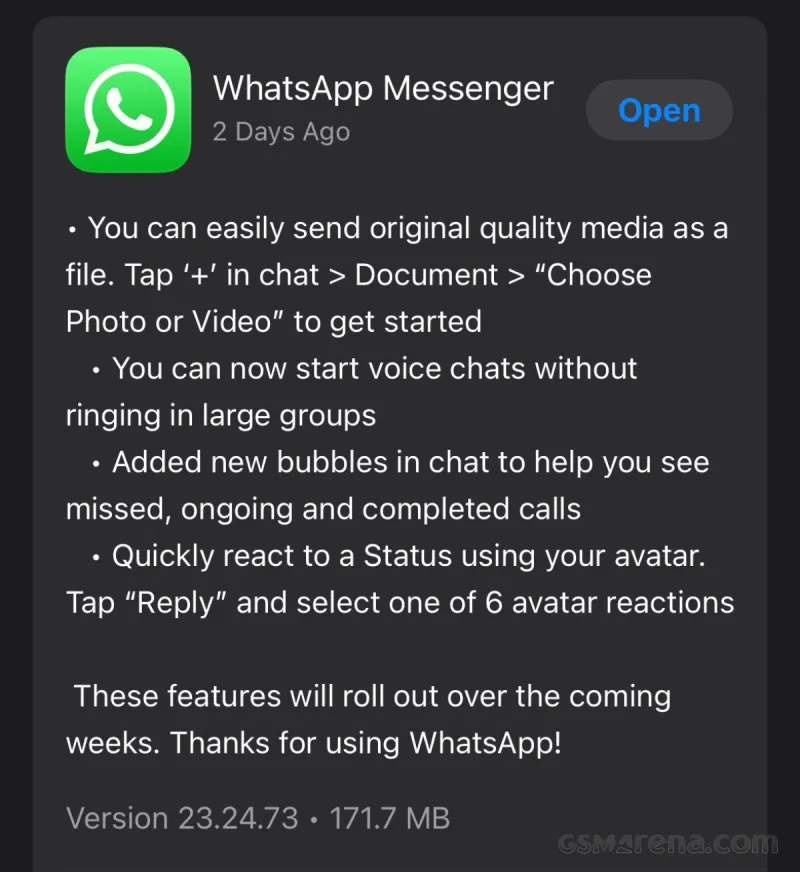 WhatsApp to let iOS users share pictures and videos without compression